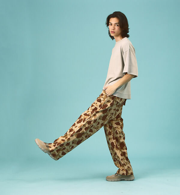 ABAHOUSE「ルーズシルエット/天竺ピグメント/半袖Tシャツ/ユニセックス」|Tシャツ・カットソー|