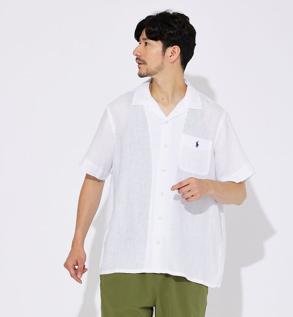 ABAHOUSE「【POLO RALPH LAUREN】CAMP SHIRT キャンプシャツ」|シャツ・ブラウス|ホワイト