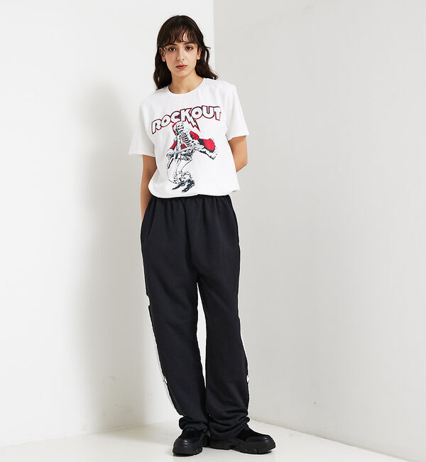 ABAHOUSE「【JERZEES/ジャージーズ】ROCK OUT Tシャツ/ユニセックス」|Tシャツ・カットソー|