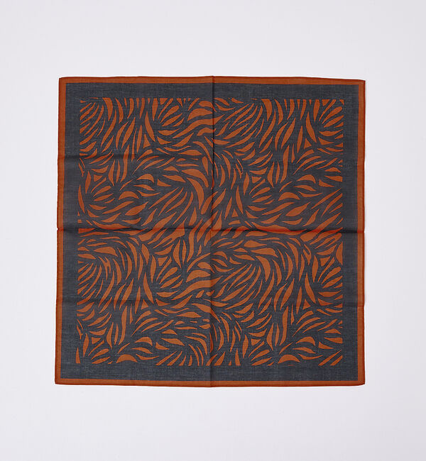 ABAHOUSE「リーフハンカチ」|ハンカチ|オレンジ