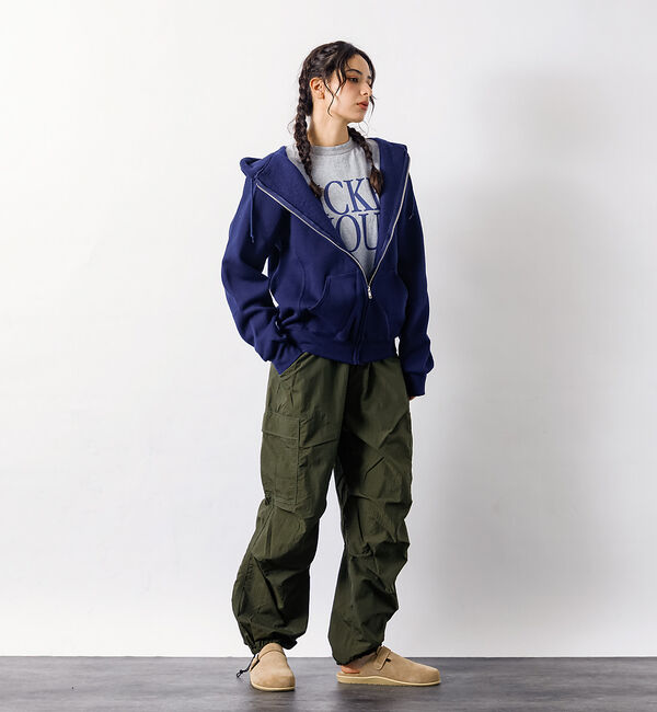 ABAHOUSE「【Lee/リー】フリーサイズ リラックスワイドカーゴパンツ FLeeasy CA」|カーゴ|