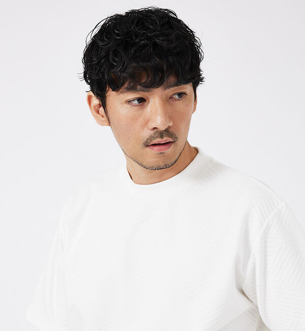 ABAHOUSE「ジオメトリックリンクス 半袖Tシャツ」|Tシャツ・カットソー|