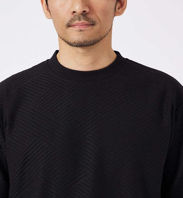 ABAHOUSE「ジオメトリックリンクス 半袖Tシャツ」|Tシャツ・カットソー|