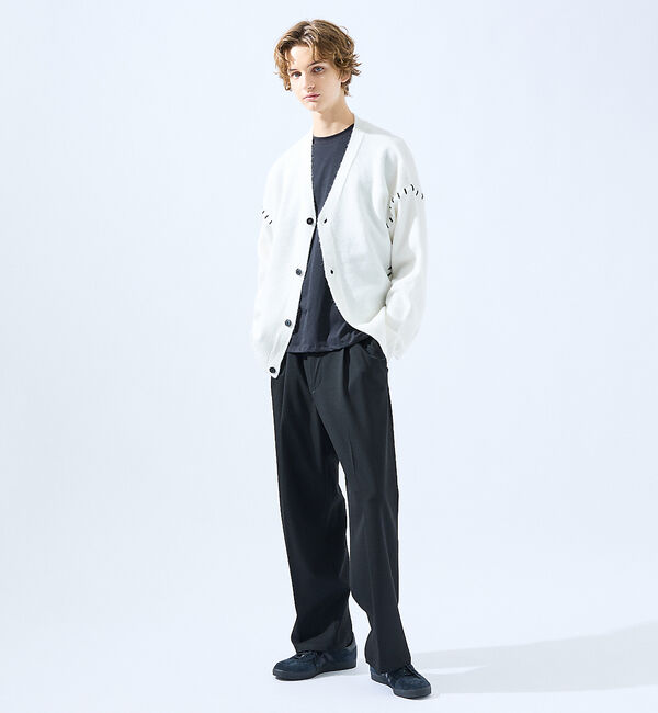 ABAHOUSE「【AH ABAHOUSE】ハンドステッチ カーディガン」|カーディガン|