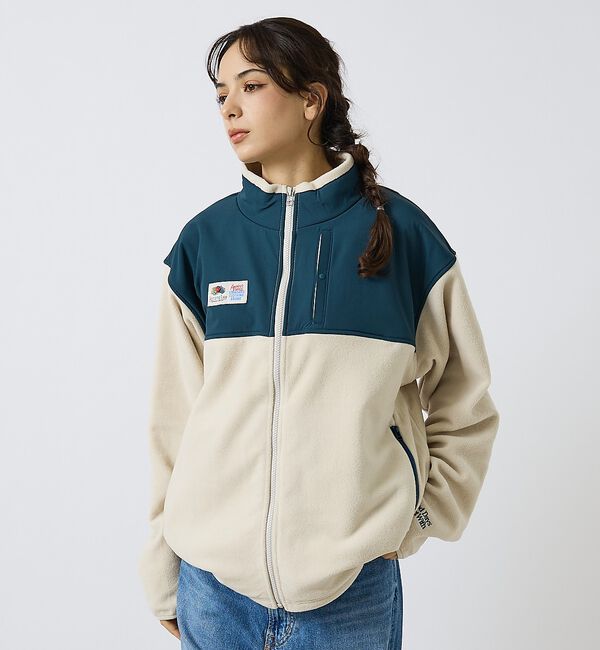 ABAHOUSE「【FRUIT OF THE LOOM / フルーツオブザルーム】 COZY SO」|ブルゾン・スタジャン|アイボリー