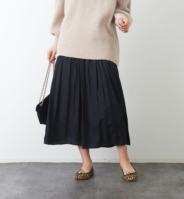 Rouge vif「ドビーギャザースカート」|スカート|