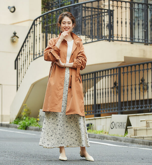 Rouge vif「ドローイングフラワースカート」|スカート|