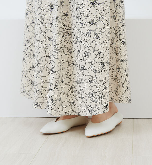 Rouge vif「ドローイングフラワースカート」|スカート|