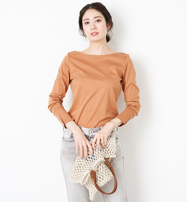 Rouge vif「2WAY袖スリットカットソー」|Tシャツ・カットソー|テラコッタ