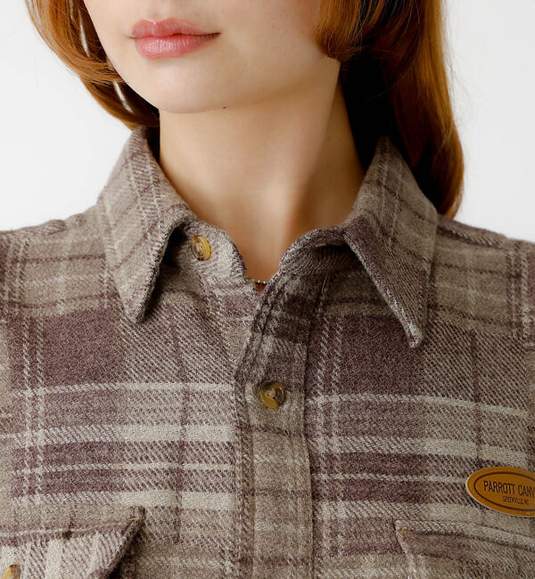 Rouge vif「【PARROTT CANVAS/パロットキャンバス】 CPO SHIRT/パッチ」|シャツ・ブラウス|