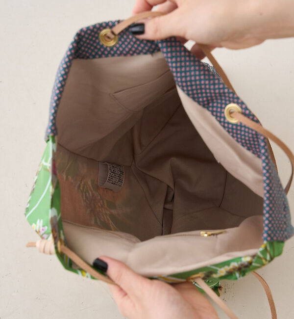 Rouge vif「【manipuri/マニプリ】刺繍プリントトートバッグL」|トートバッグ|