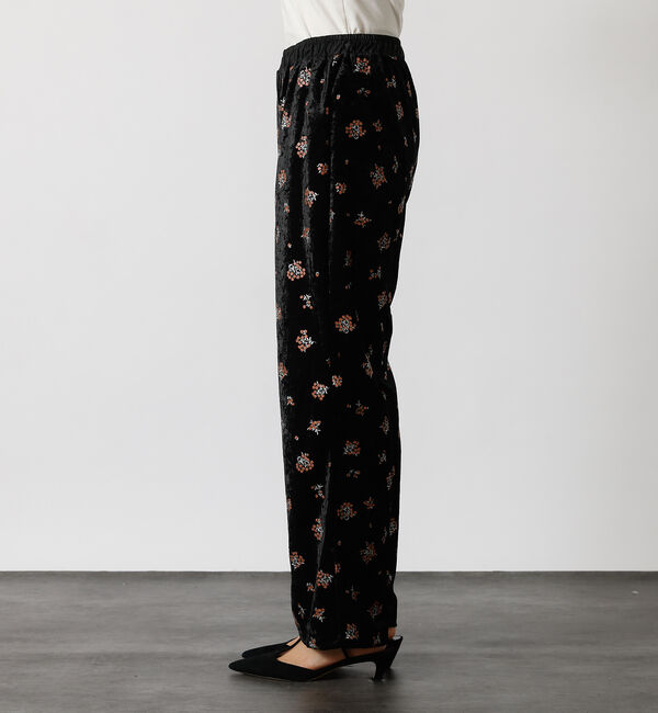 Rouge vif「【Le Melange/ル・メランジュ】花柄ベロアパンツ/#8551502/花柄」|その他|