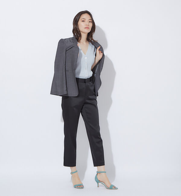 qualite「2WAY Vネックアシメニット」|ニット・セーター|