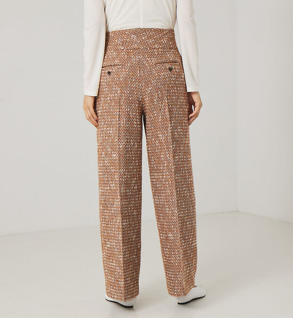 qualite「《セットアップ対応》ハイウエストツイードパンツ」|その他|