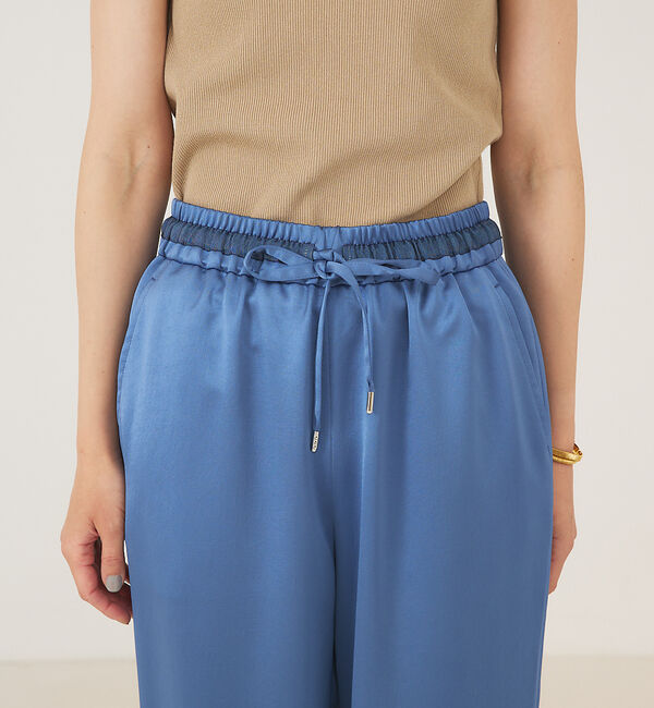 qualite「ヴィンテージサテンドローパンツ」|その他|