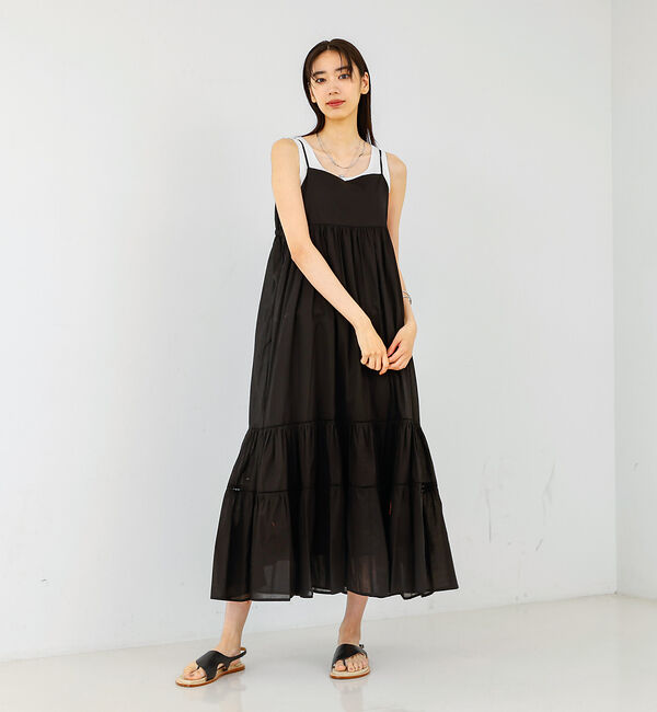 qualite「ハシゴレースキャミワンピース」|ワンピース|