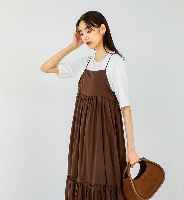 qualite「ハシゴレースキャミワンピース」|ワンピース|