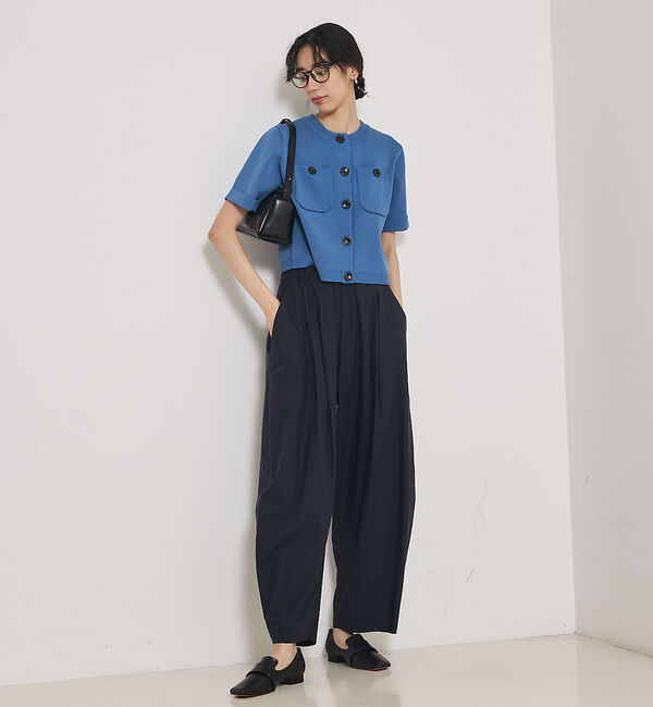 qualite「ショートスリーブカーデ」|カーディガン|