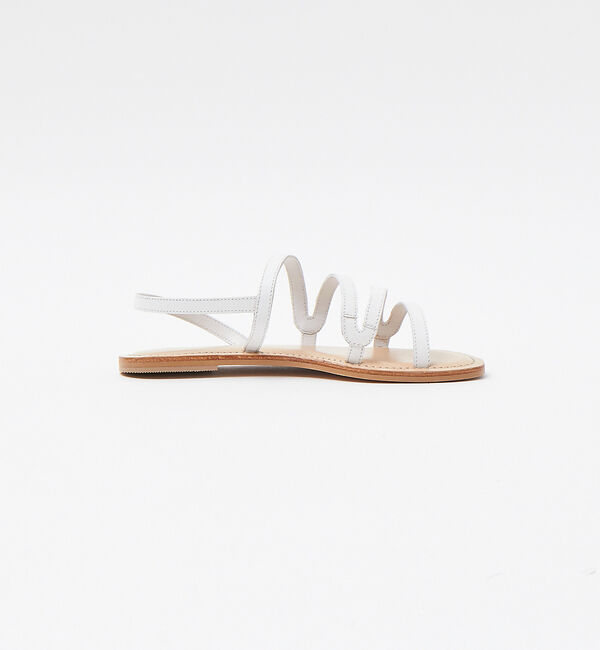 AU BANNISTER「アシンメトリーラインサンダル」|サンダル|