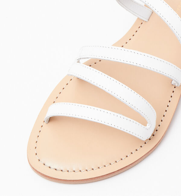 AU BANNISTER「アシンメトリーラインサンダル」|サンダル|