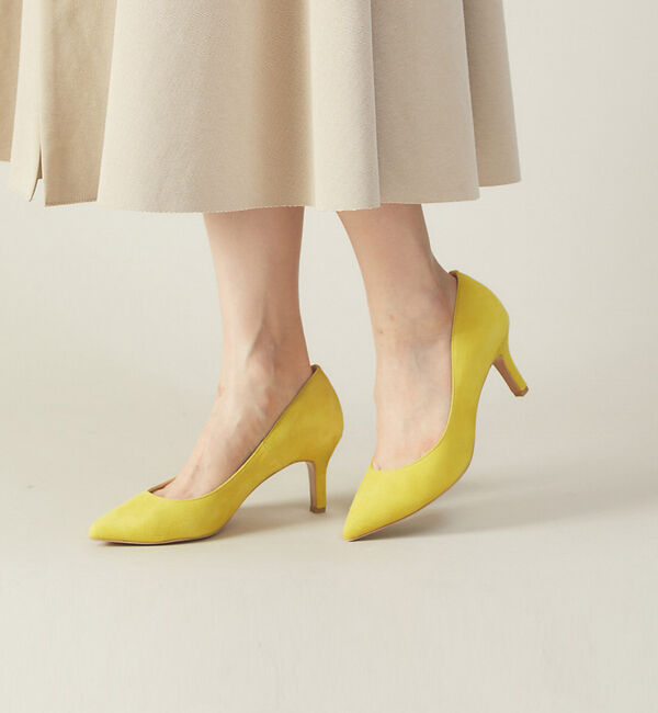 AU BANNISTER「【最高パンプス・7cmヒール】美脚&times;快適 fluffy fit パンプス」|パンプス|イエロー