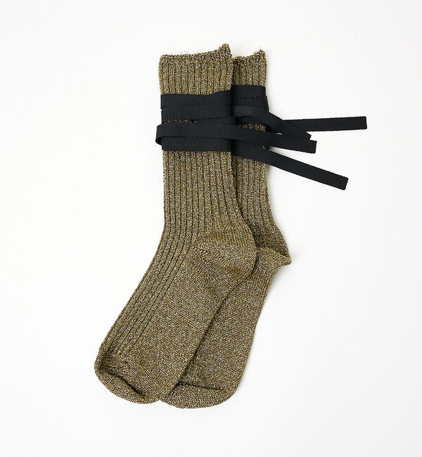 AU BANNISTER「●FAKUI リボンソックス(ラメ)」|その他|