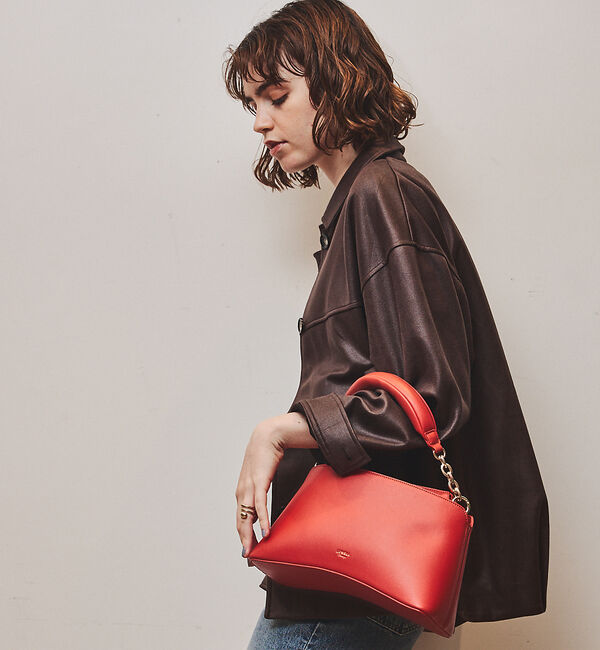 LOWELL things「Sque/クッションハンドルミニショルダー」|ショルダー・メッセンジャー|オレンジ