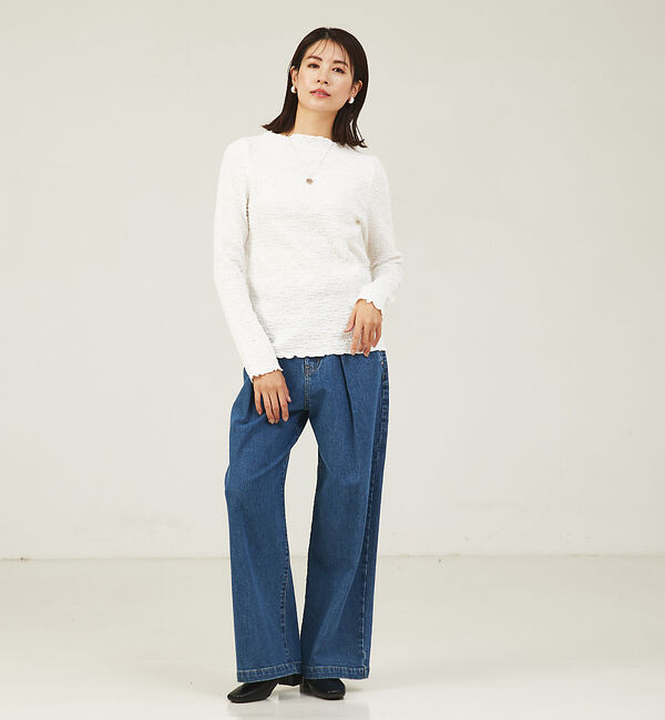 abahouse mavie「シャーリングメロープルオーバー」|シャツ・ブラウス|