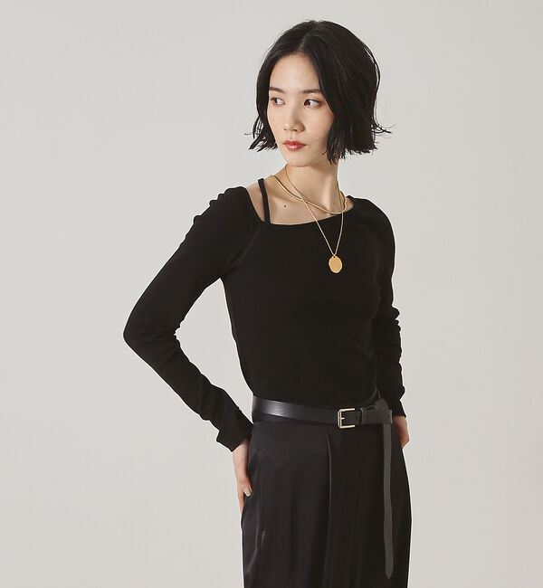 The Store by C' 「【COCUCA】リブアシメジャージー」|Tシャツ・カットソー|