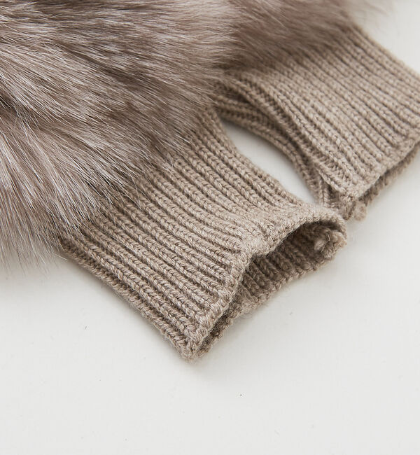 The Store by C' 「【ALPO】FOXカシミヤアームウォーマー」|手袋|