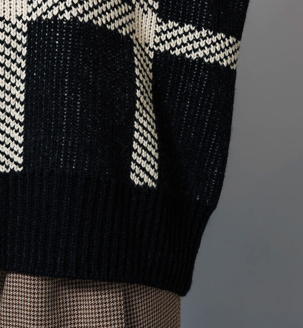 NOMINE「ビックチェックニット」|ニット・セーター|