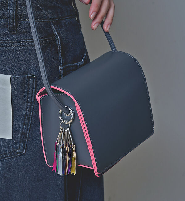 NOMINE「【cheek】Line mini shoulder カラーライン ショルダーバッ」|ショルダー・メッセンジャー|スミクロ