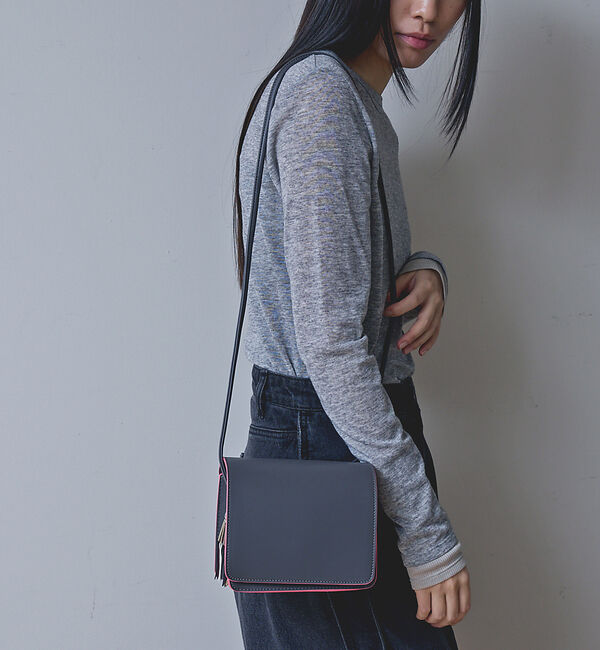 NOMINE「【cheek】Line mini shoulder カラーライン ショルダーバッ」|ショルダー・メッセンジャー|