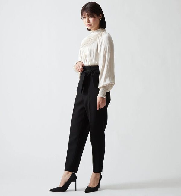 TIARA「ハイウエストテーパードパンツ」|その他|