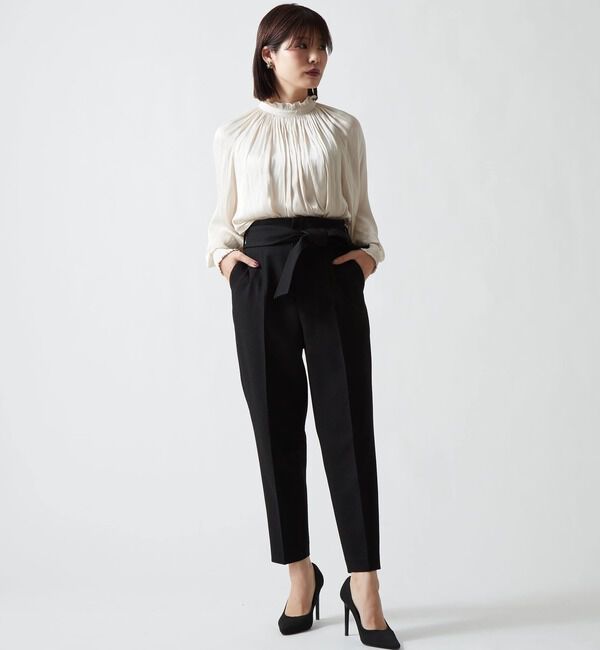 TIARA「ハイウエストテーパードパンツ」|その他|