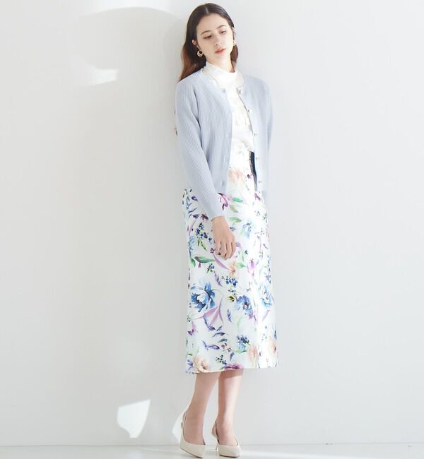 TIARA「花と羽タイトスカート」|スカート|