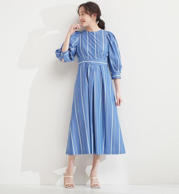 TIARA「ストライプタックワンピース」|ワンピース|