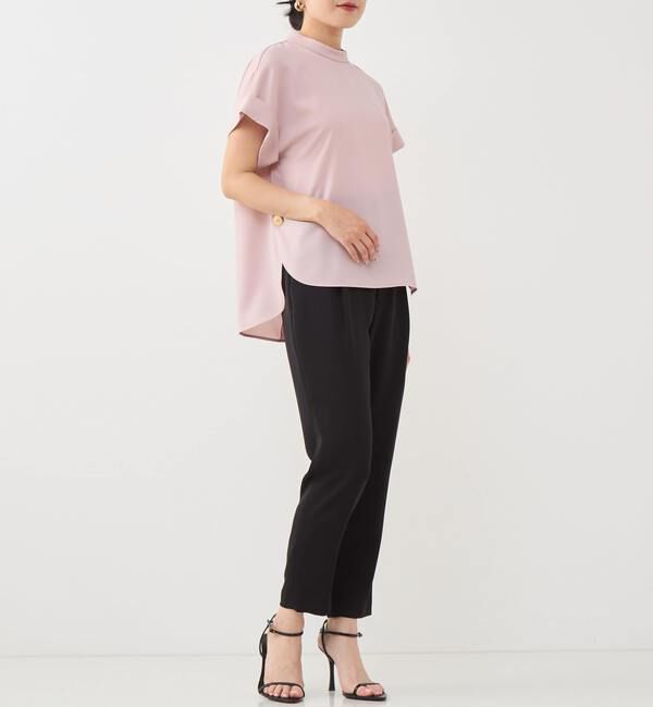 TIARA「バイカラーリボンベルトハイウエストテーパードパンツ」|その他|