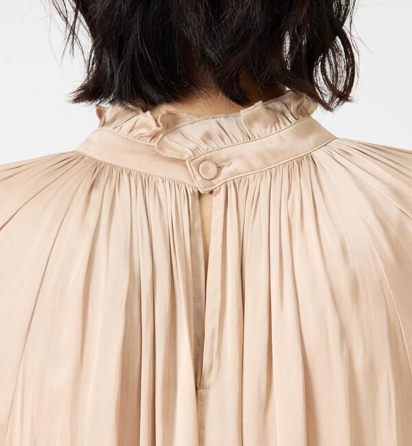 TIARA「《定番》2wayフリルネックギャザーブラウス」|シャツ・ブラウス|