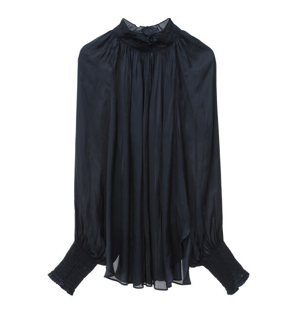 TIARA「《定番》2wayフリルネックギャザーブラウス」|シャツ・ブラウス|