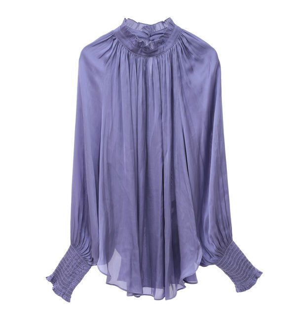 TIARA「《定番》2wayフリルネックギャザーブラウス」|シャツ・ブラウス|