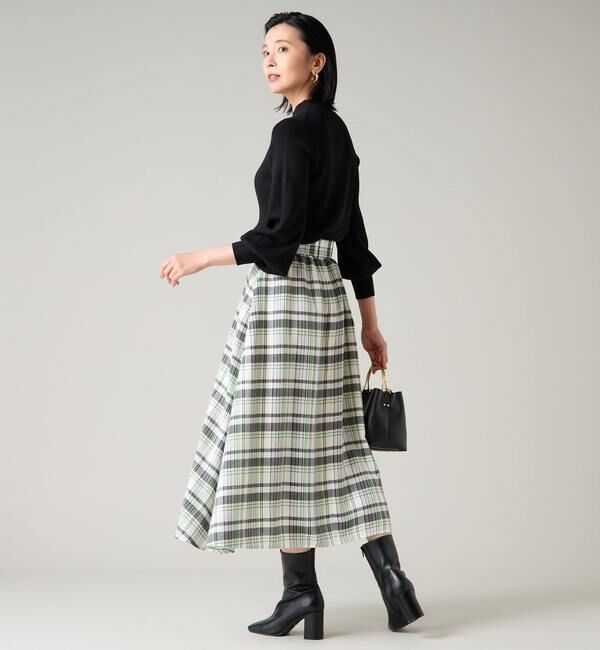 TIARA「ベルト付フレアスカート」|スカート|