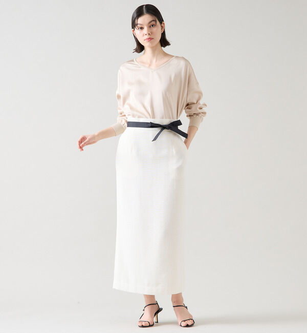 TIARA「リブトリミングトップス」|ニット・セーター|