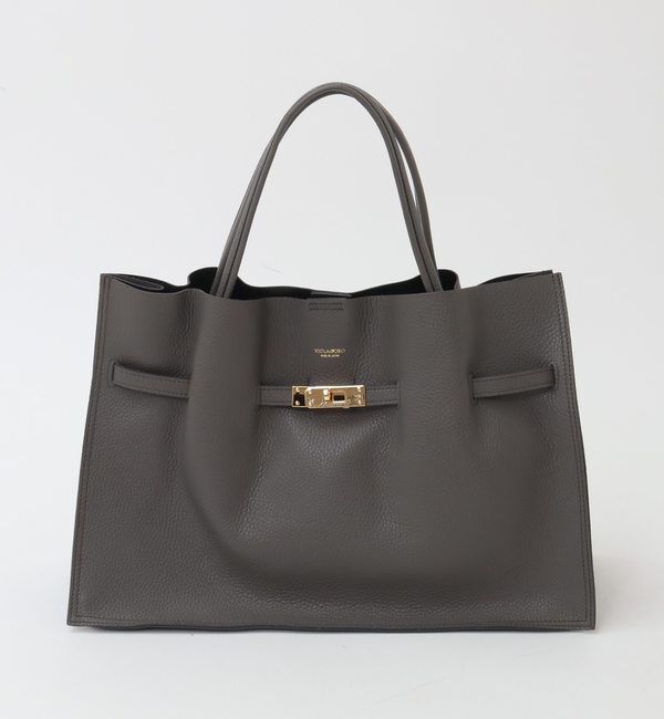 TIARA「【VIOLAd'ORO/ヴィオラドーロ】レザーバッグ（V-1497）」|トートバッグ|グレー