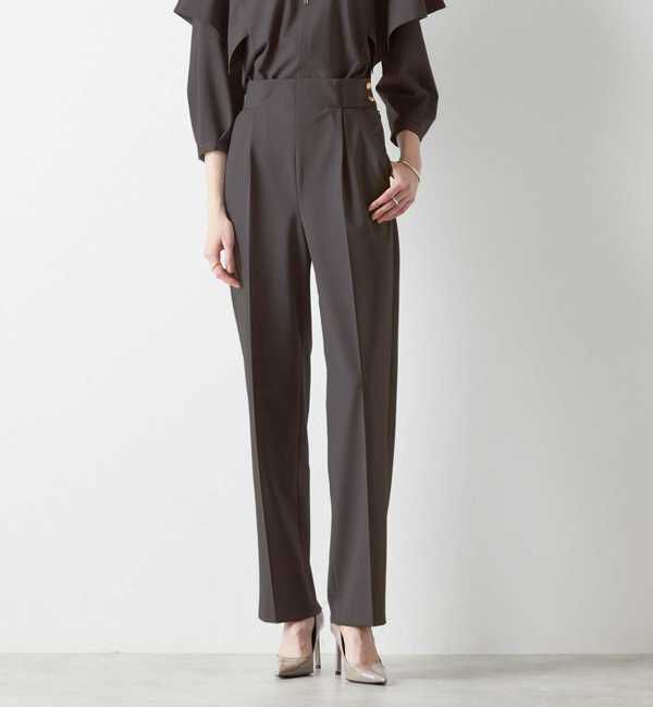 Liesse「サイドボタンパンツ（セットアップ対応可）」|その他|ブラウン