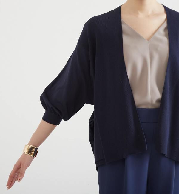 Liesse「ニットショートカーディガン」|カーディガン|