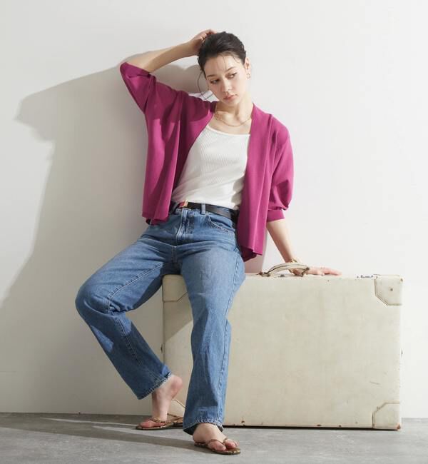 Liesse「ニットショートカーディガン」|カーディガン|