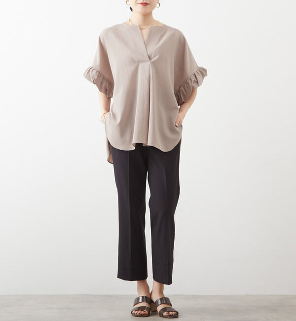 Liesse「ストレートタックパンツ（セットアップ対応）」|その他|