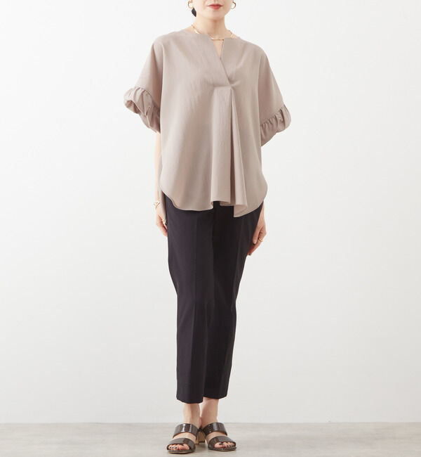 Liesse「ストレートタックパンツ（セットアップ対応）」|その他|