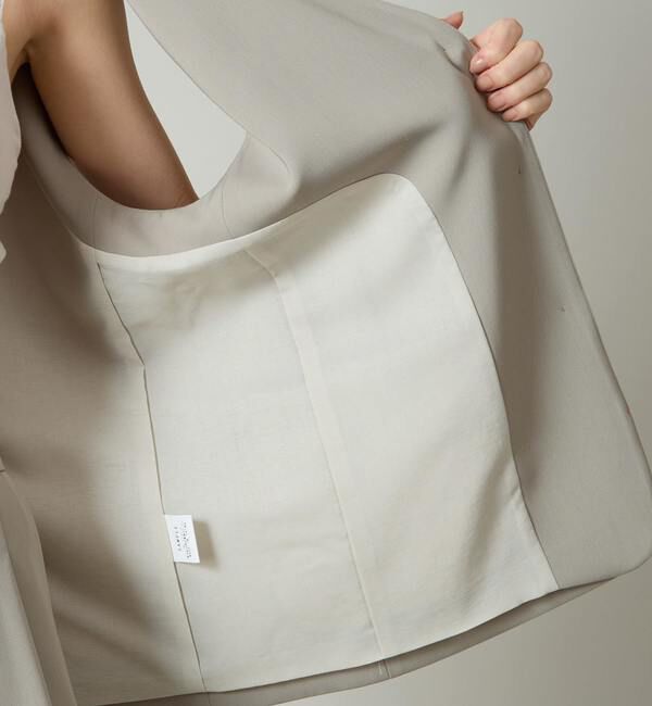 Liesse「ノーカラーVベスト（セットアップ対応）」|ベスト・ジレ|